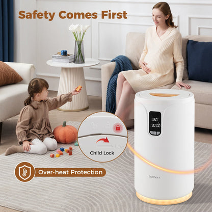 20L Hot Towel Bucket Towel Warmer with 30/60/90 Min Heating Time-White