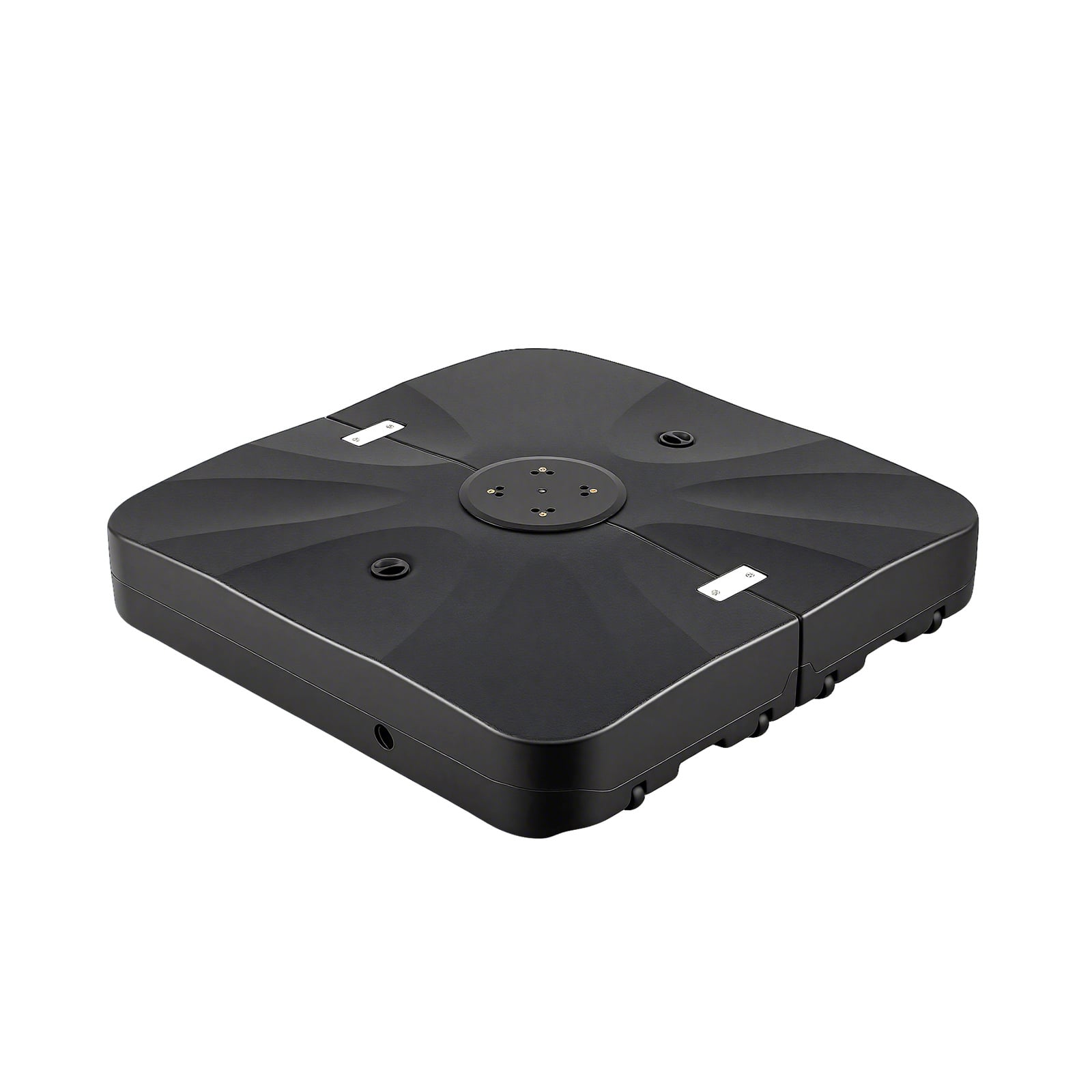 210 KG Outdoor Cantilever Umbrella Base with Wheels-Black