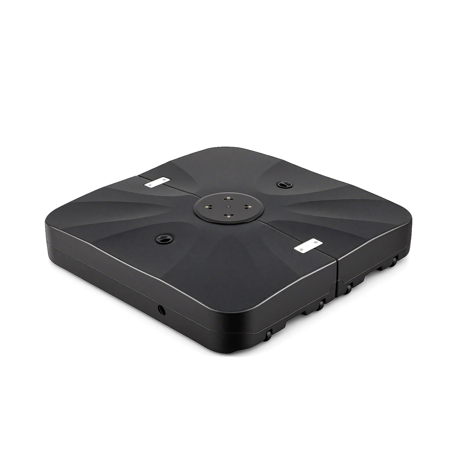 210 KG Outdoor Cantilever Umbrella Base with Wheels-Black