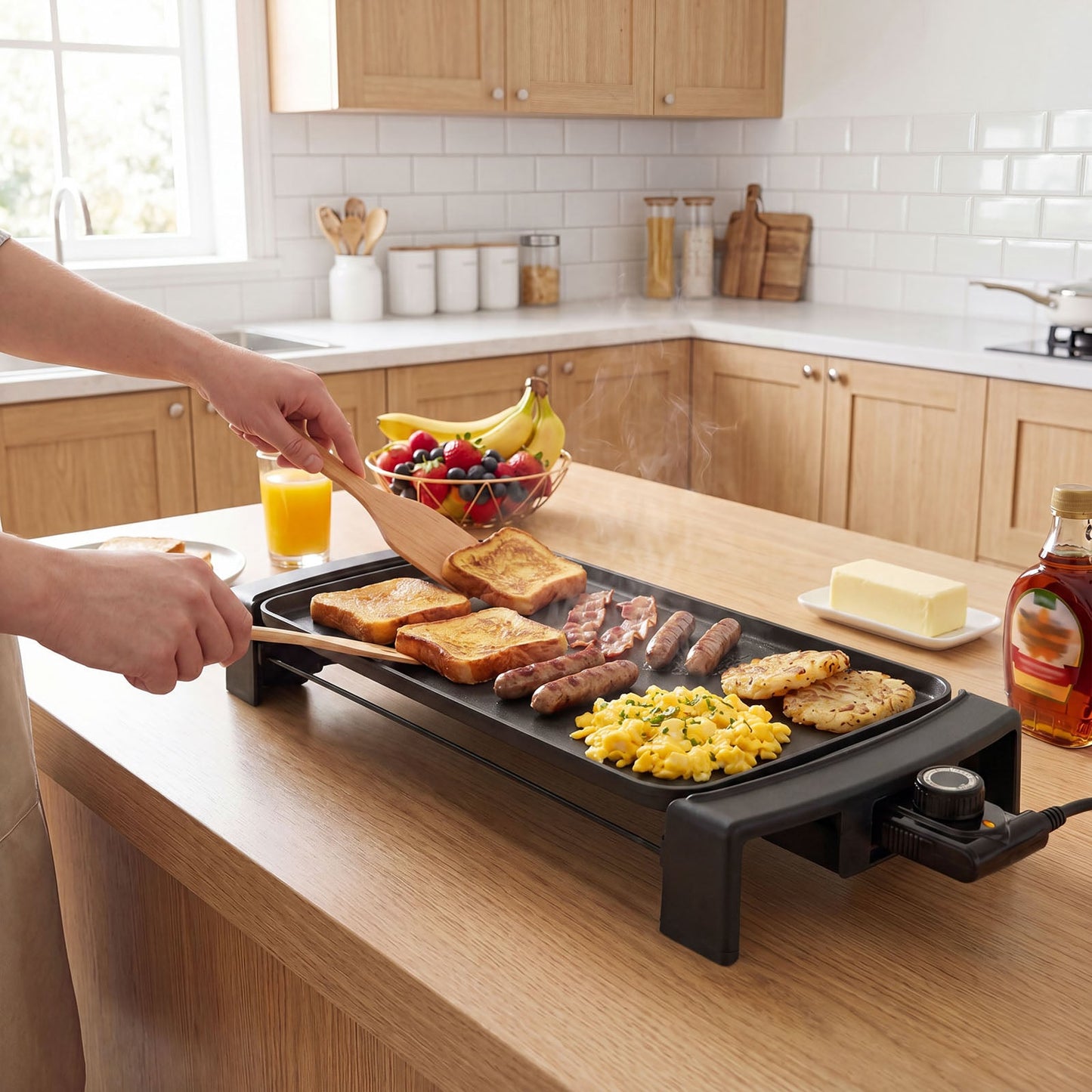 2150W Electric Flat Top Grill with Nonstick Cooking Surface