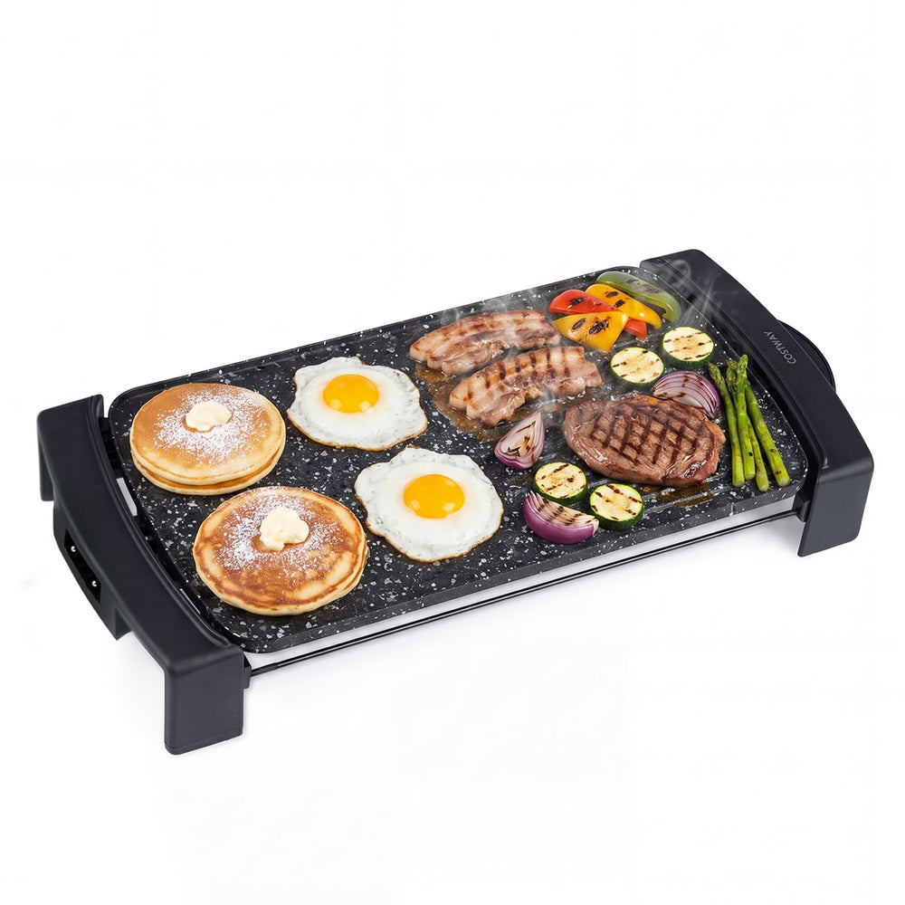 2150W Electric Griddle with 2 Nonstick Cooking Zones