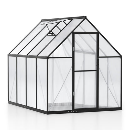 225 x 170CM Large Walk-in Aluminum Greenhouse-Transparent