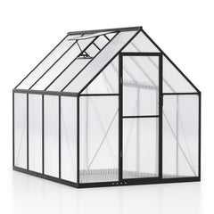 225 x 170CM Large Walk-in Aluminum Greenhouse-Transparent