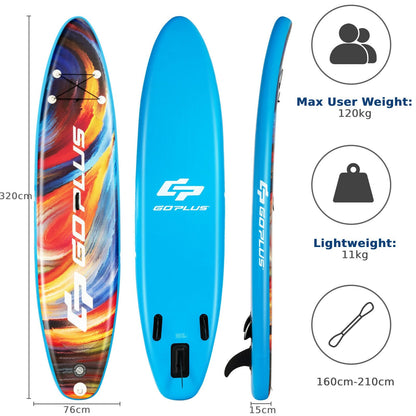 10.5ft/ 11ft Inflatable Stand Up Paddle Board Surfboard-M