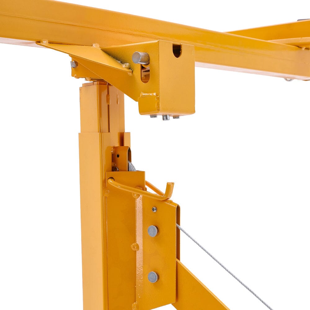 11/16ft Yellow Drywall Lifter with Rolling Casters Panel Hoist