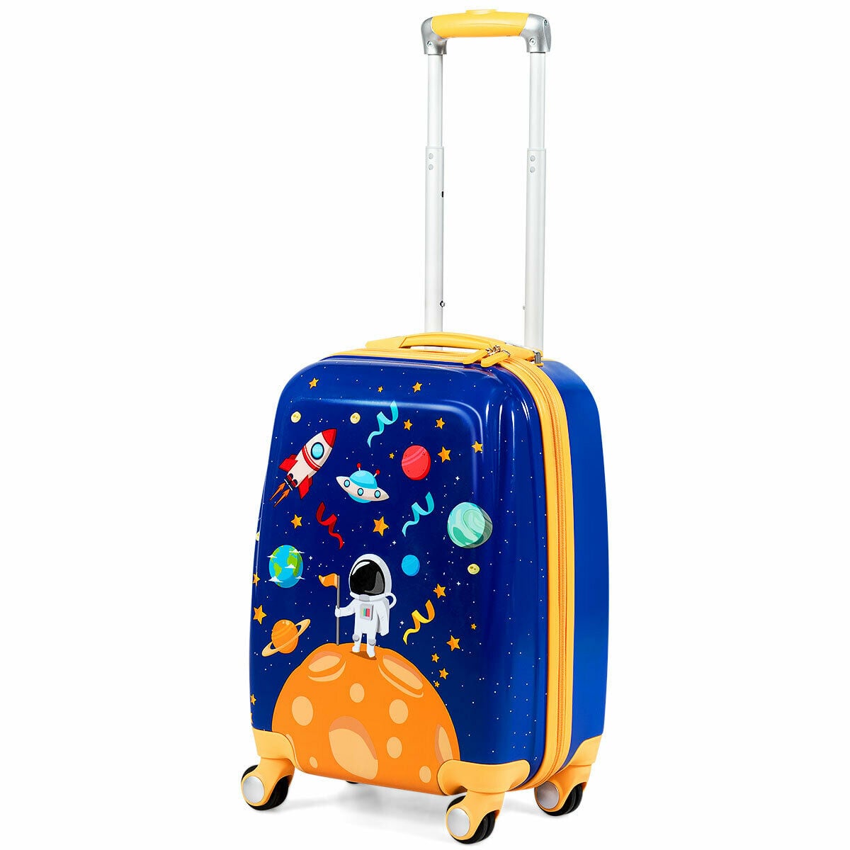 ABS Kids Backpack Luggage Set Children Suitcase Travel Schoo-Navy