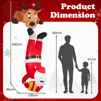 240 CM Inflatable Roof Hanging Christmas Indoor Outdoor Decoration