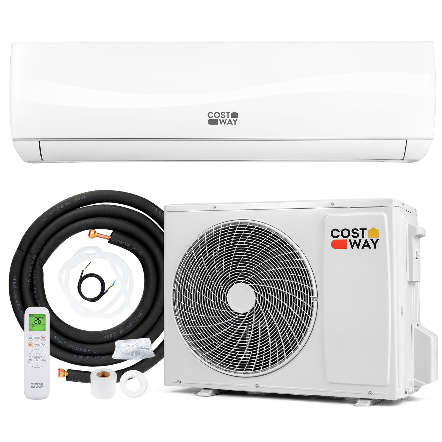 24000 BTU Mini Split AC & Heating System A++ Energy Efficient Inverter AC