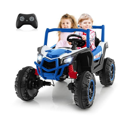 24V Kids Ride on UTV with 4 x 100W Powerful Engin and Remote Control-Blue