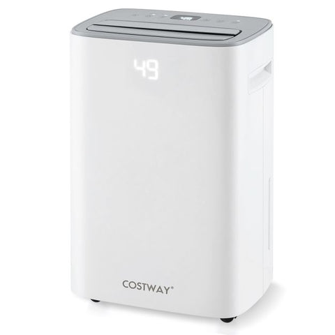 24 L Energy Efficient Dehumidifier with Auto Drain or Manual Drainage-White