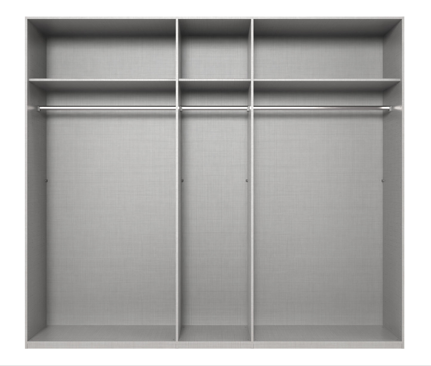 Sliding Wardrobe - ATLANTIC 3 Door Wardrobe Black 250cm