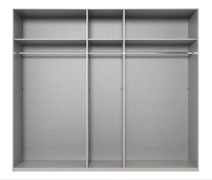 Sliding Wardrobe - ATLANTIC 3 Door Wardrobe Black 250cm