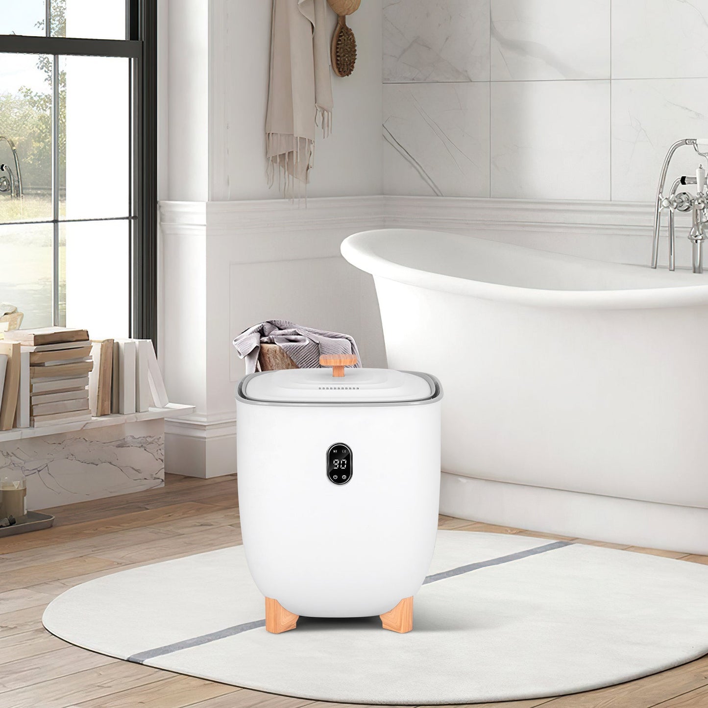 25L Towel Warmer Bucket Electric Hot Towel Bucket-White