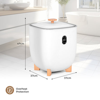 25L Towel Warmer Bucket Electric Hot Towel Bucket-White