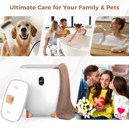 25L Towel Warmer Bucket Electric Hot Towel Bucket-White