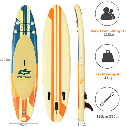 10.5FT Inflatable Stand Up Paddle Board SUP Surfboard