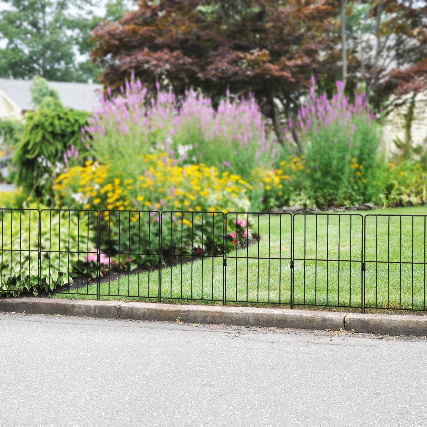 25 Pieces 33 x 61 cm Garden Fence with Rotatable Connector