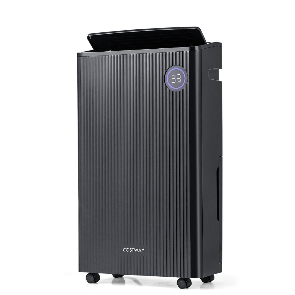 25L/D Dehumidifier for Home with 4 Modes 3-Color Indicator 24H Timer-Black