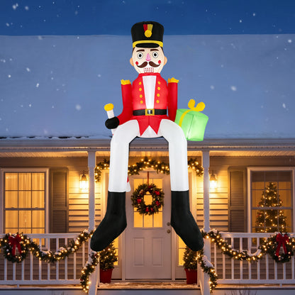 265 cm Inflatable Christmas Hanging Decoration with Built-in LED Lights