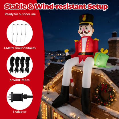 265 cm Inflatable Christmas Hanging Decoration with Built-in LED Lights