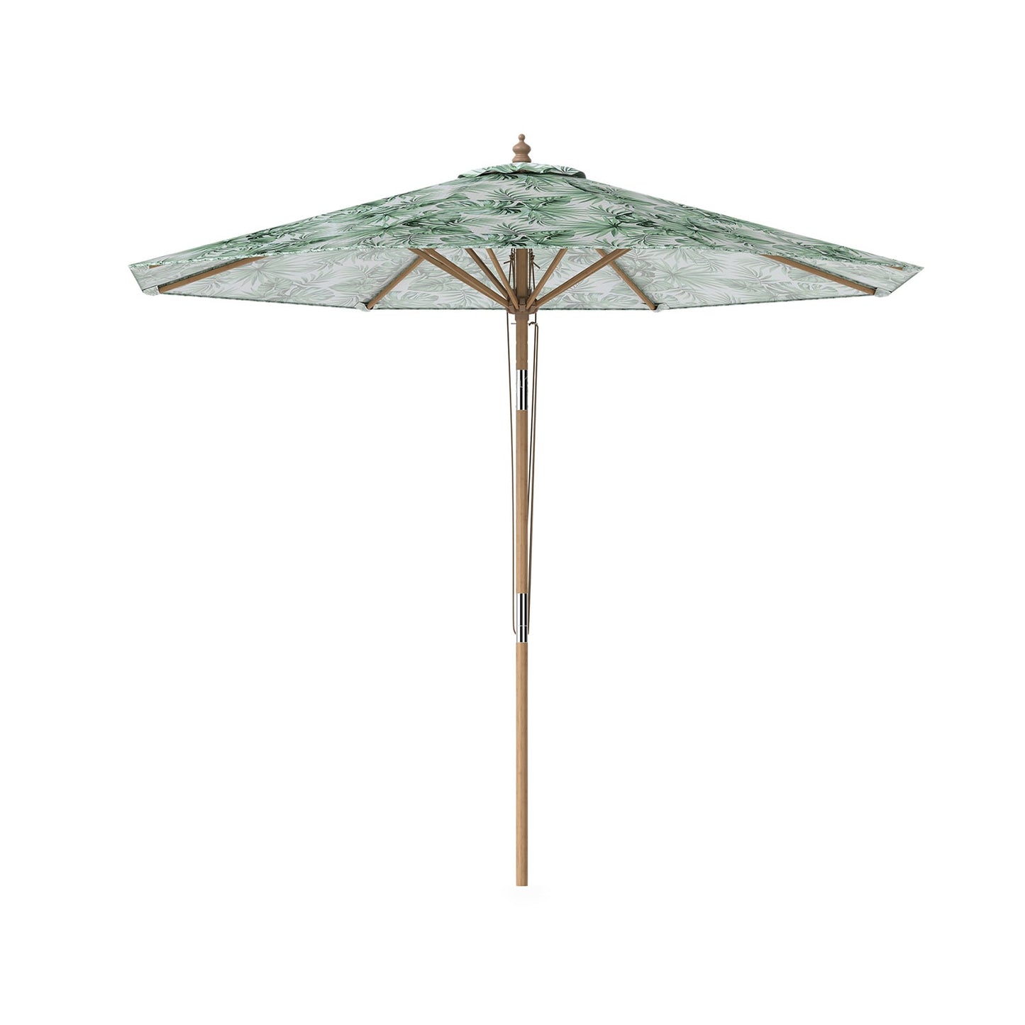 270 cm Patio Umbrella Market Table Umbrella with Push Button Tilt-Green