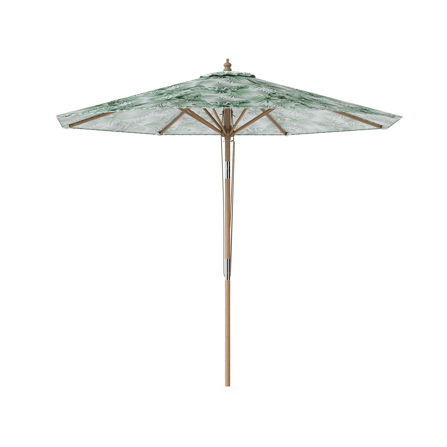 270 cm Patio Umbrella Market Table Umbrella with Push Button Tilt-Green