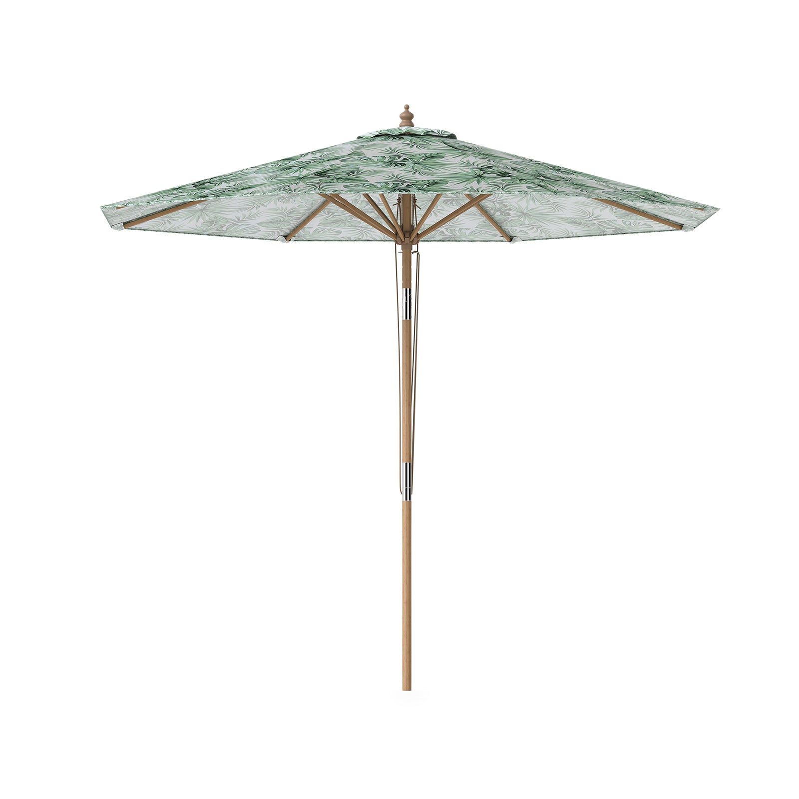 270 cm Patio Umbrella Market Table Umbrella with Push Button Tilt-Green