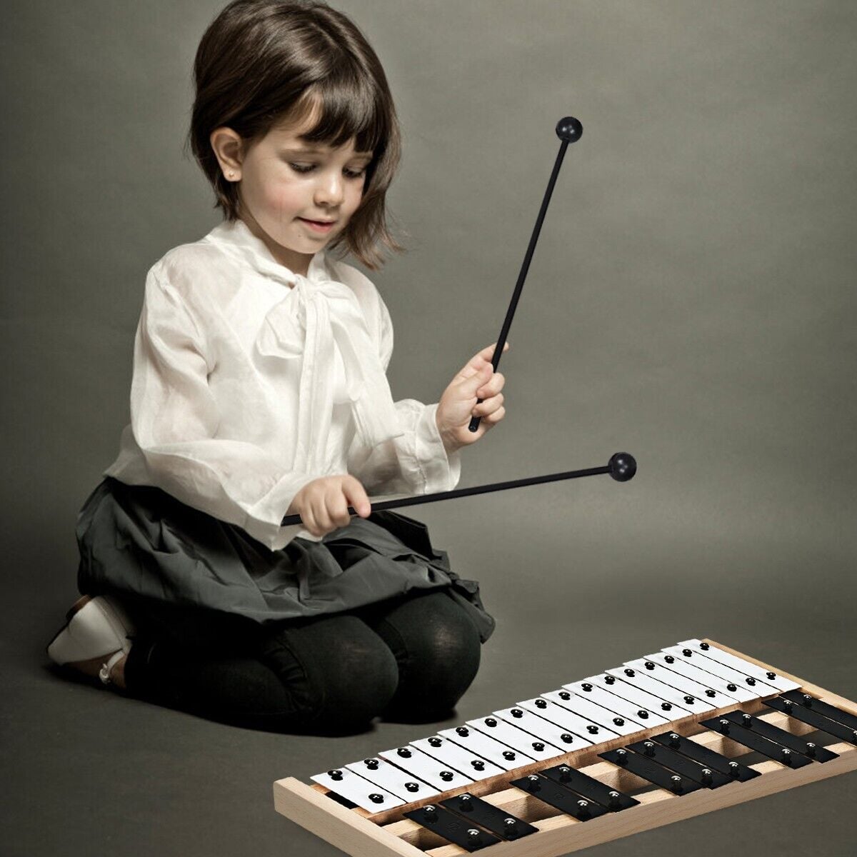 27 Notes Full Size Glockenspiel Xylophone with Carrying Bag