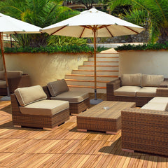 27 PCS Interlocking Patio Deck Tile for Outdoor and Indoor Patio Garden Balcony