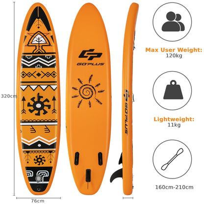 10.5/11FT Inflatable Stand Up Paddle Board SUP Surfboard-M