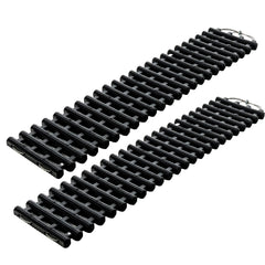 2 Pack Tire Traction Mats Portable TPR Recovery Track Pad with Bag-L