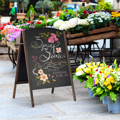 A-Frame Double-Sided Chalkboard  for Office Cafe Teaching-80 x 59 cm