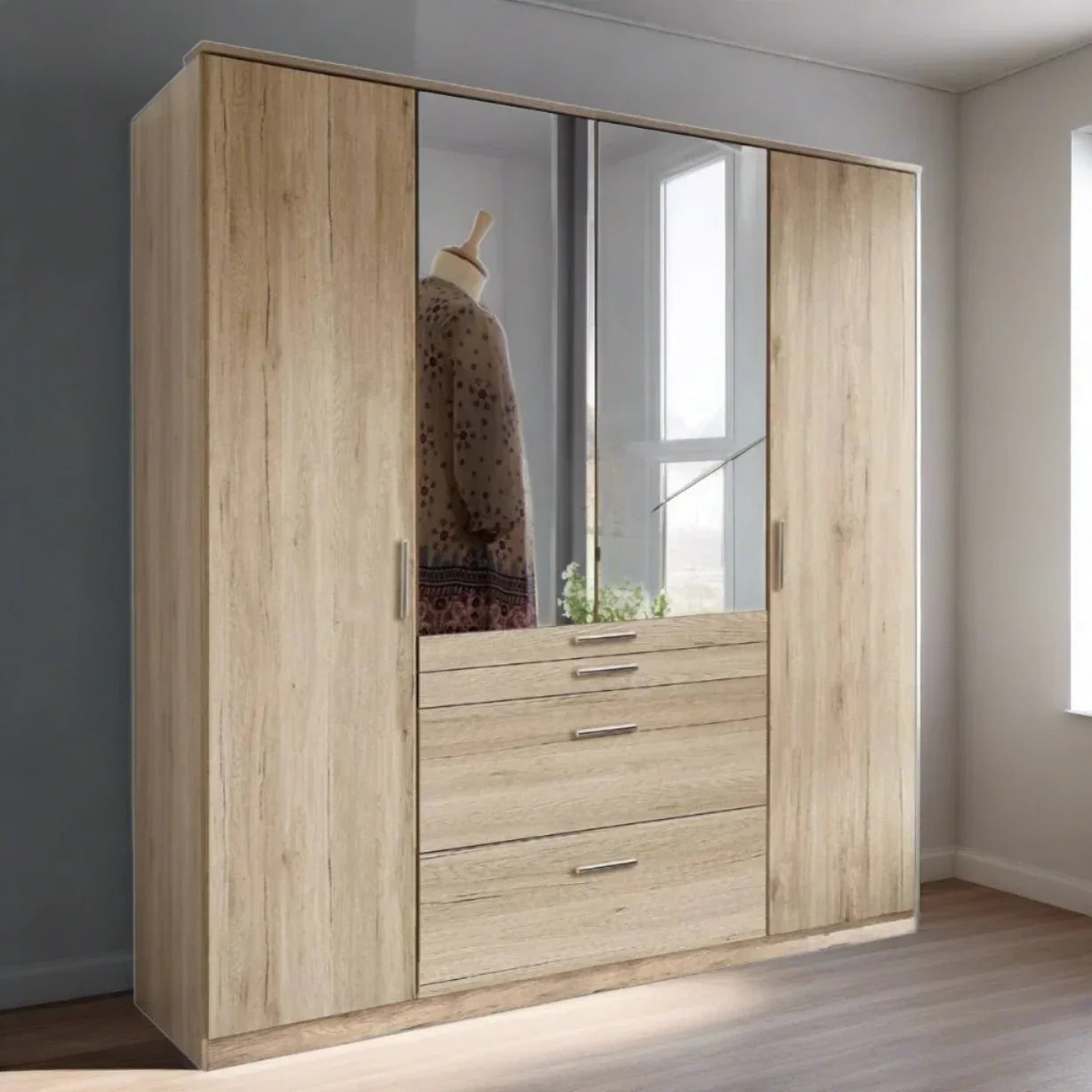 ACORN 4 Door Wardrobe Oak 180cm