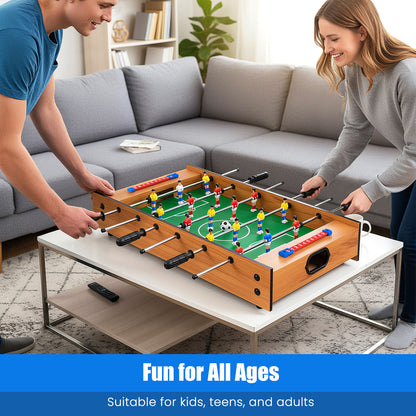 2 In 1 Multi Game Table Compact Tabletop Foosball Table and Hockey Game