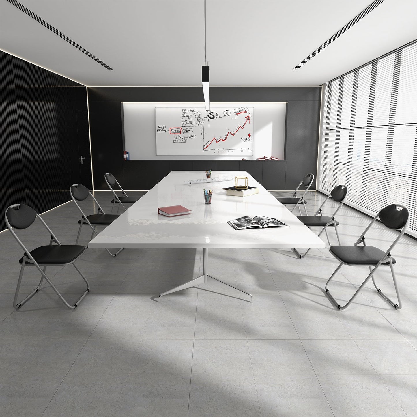 2 Pack Folding Commercial Grade Metal Chair with Padded Seat