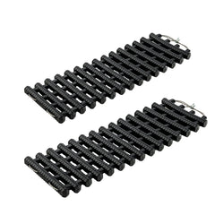 2 Pack Tire Traction Mats Portable TPR Recovery Track Pad with Bag-S