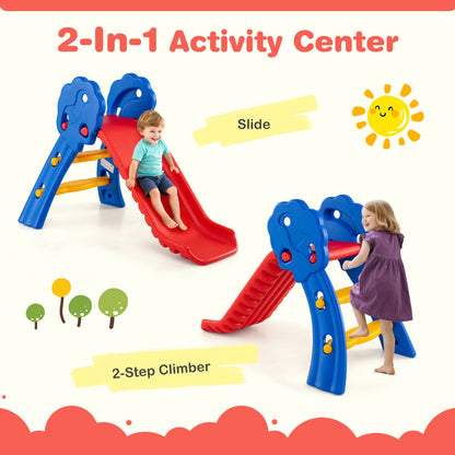 2 in 1 Toddler Slide for Indoor and Outdoor Playground