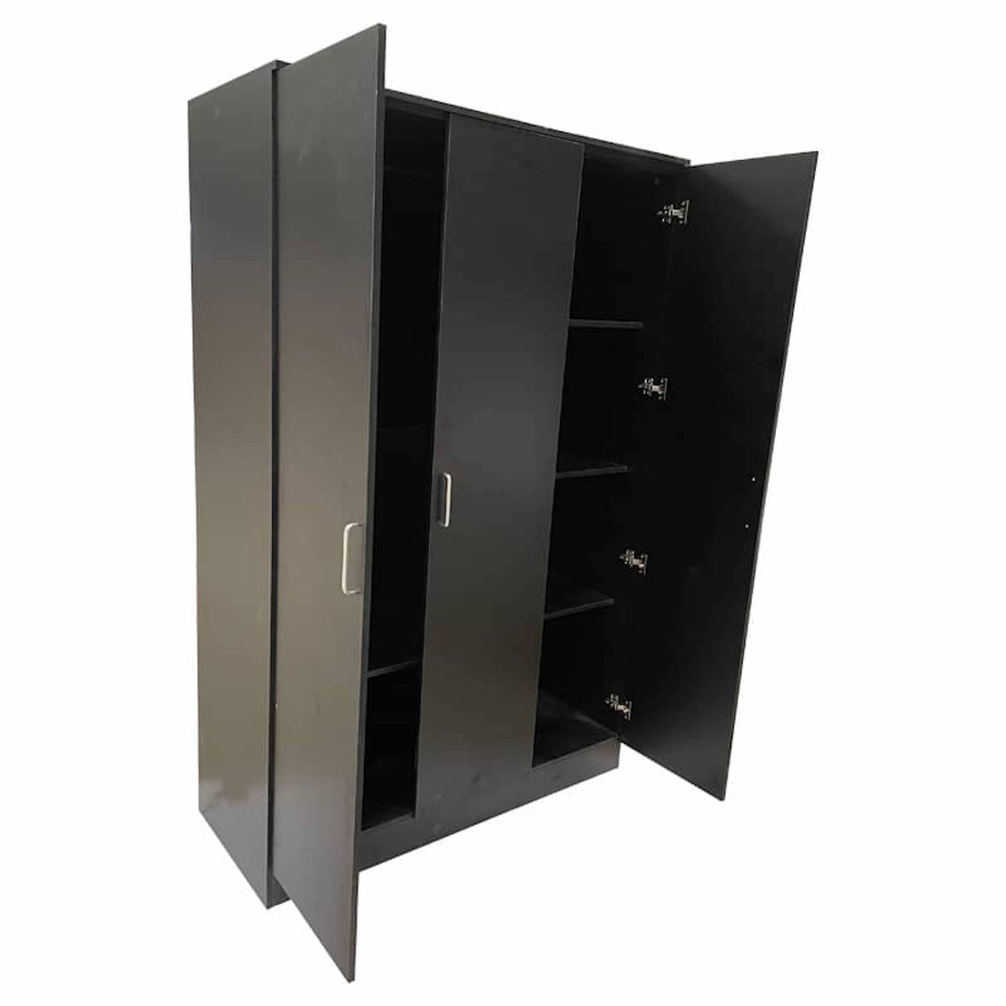 Wardrobe SLEEK 3 Door Wardrobe Black 120cm