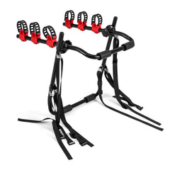 3-Bike Trunk Mount Bike Rack with Anti-Sway and Soft Padding