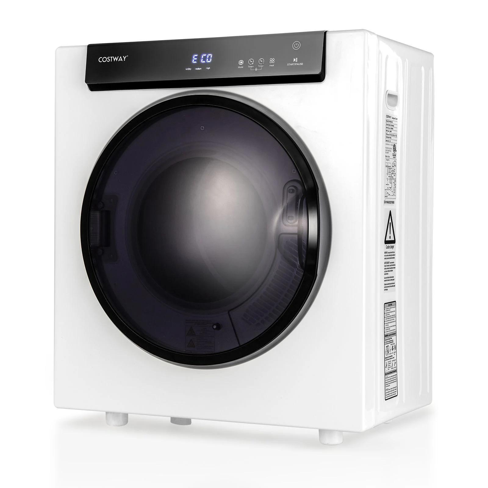 3-Piece Laundry room Bundle: Single Bathroom Vanity + Tall Bathroom Floor Cabinet + 2.6 Cu.ft Compact Portable Clothes Dryer