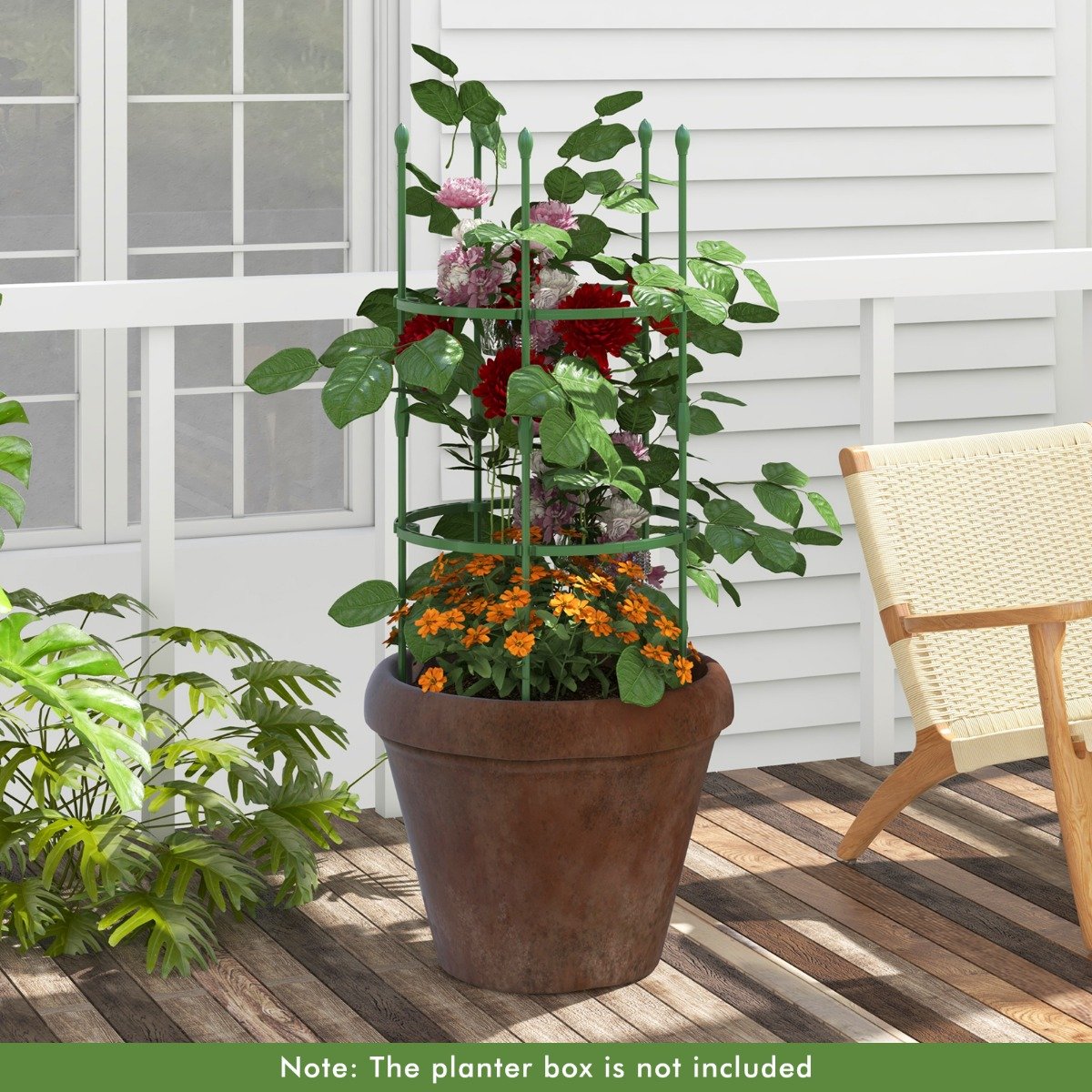 3-Pack Garden Trellis for Climbing Vines Flowers Potted Plants Vegetables Fruits-S