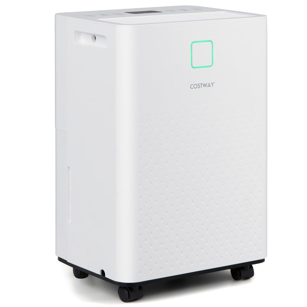 30㎡ Home Dehumidifier with 3 Modes 24H Timer Drain Hose and Smart Humidity Control-White