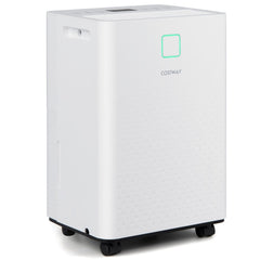 30㎡ Home Dehumidifier with 3 Modes 24H Timer Drain Hose and Smart Humidity Control-White