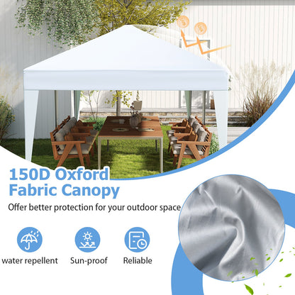 300 x 600 cm Portable Pop up Canopy Tent with Carry Bag-White