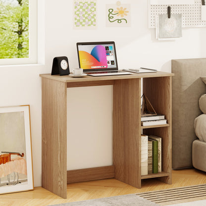 31.5 Inch Home Office Desk for Small Space-Natural