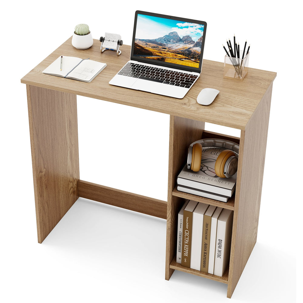31.5 Inch Home Office Desk for Small Space-Natural