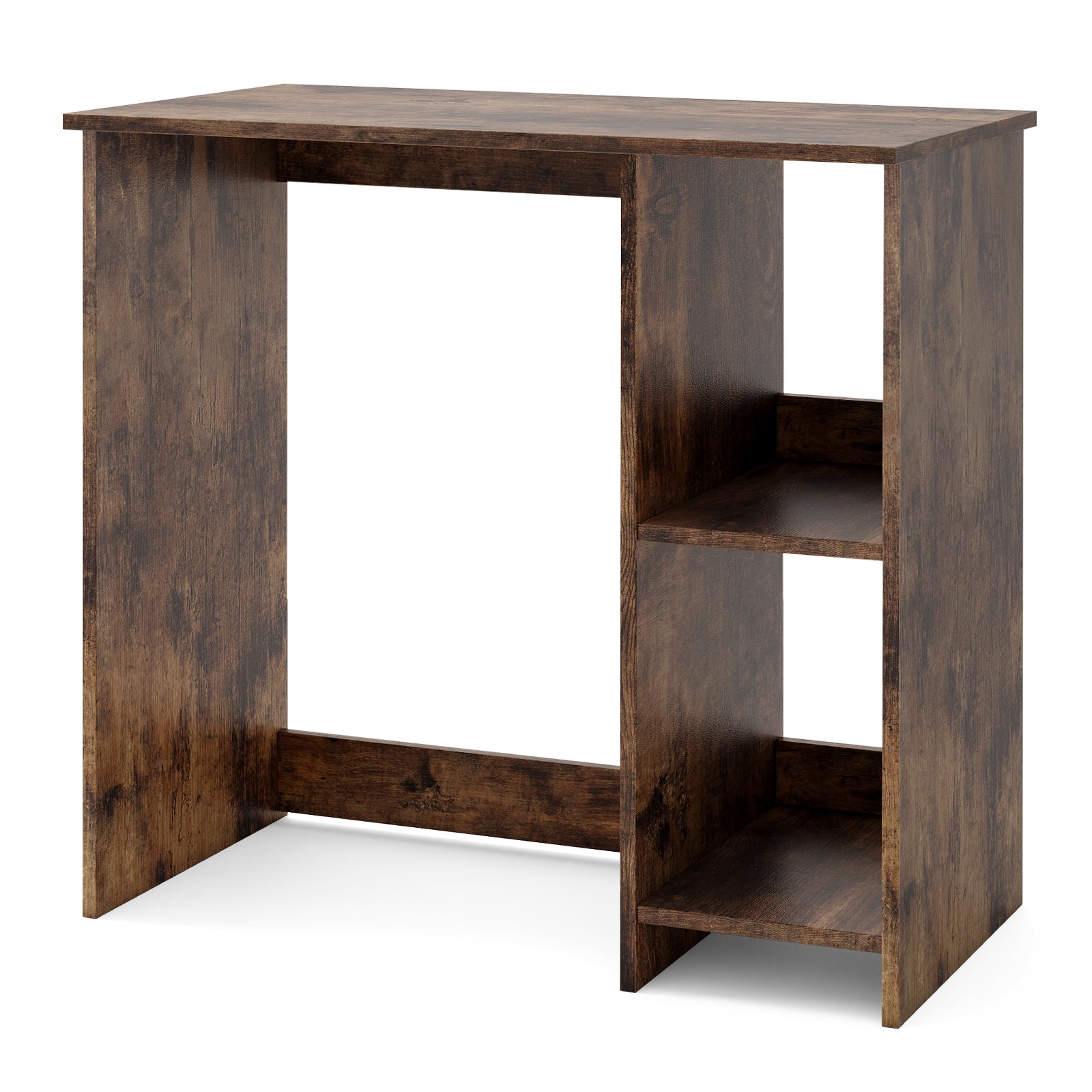 31.5 Inch Home Office Desk for Small Space-Rustic Brown