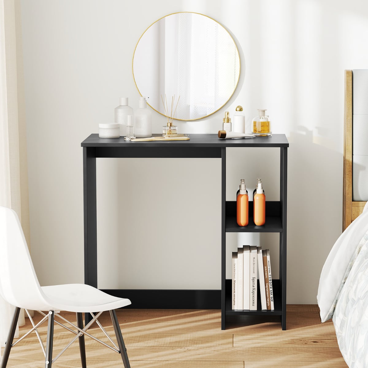 31.5 Inch Home Office Desk for Small Space-Black