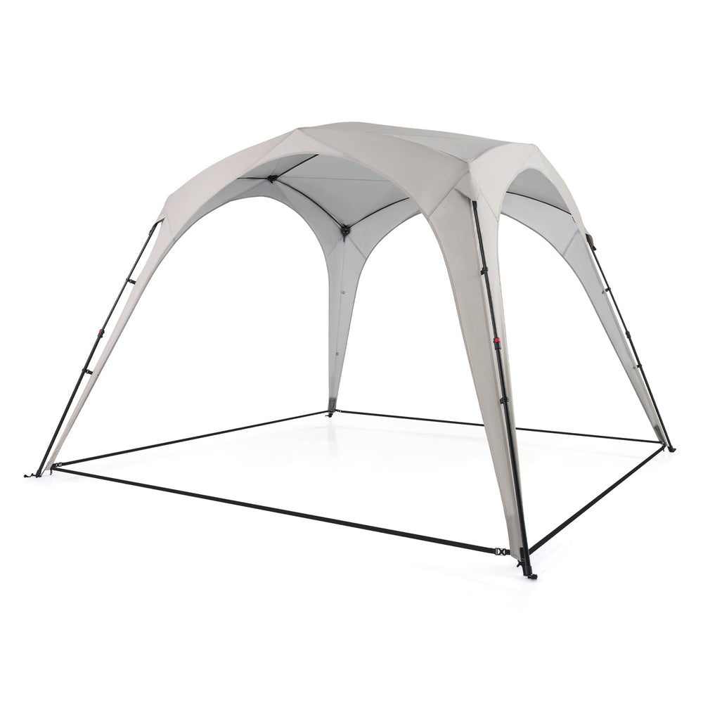 310 x 310 cm Pop up Camping Tent with Silver-coated Oxford Fabric-Beige