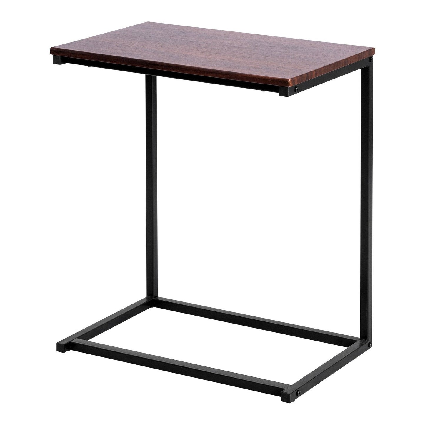 Industrial Styled C Shaped Side, End Table-Coffee